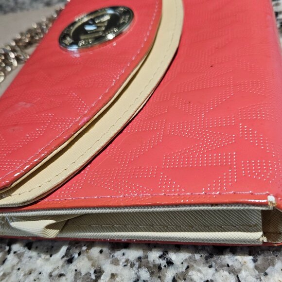 Michael Kors Coral Pink small shoulder purse/Clutch Purse - Picture 5 of 7